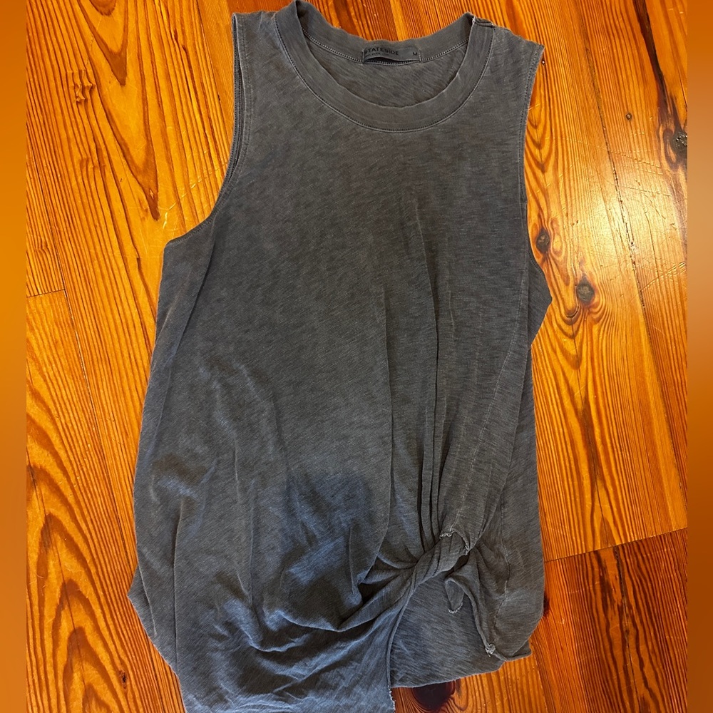 Stateside gray tank size M